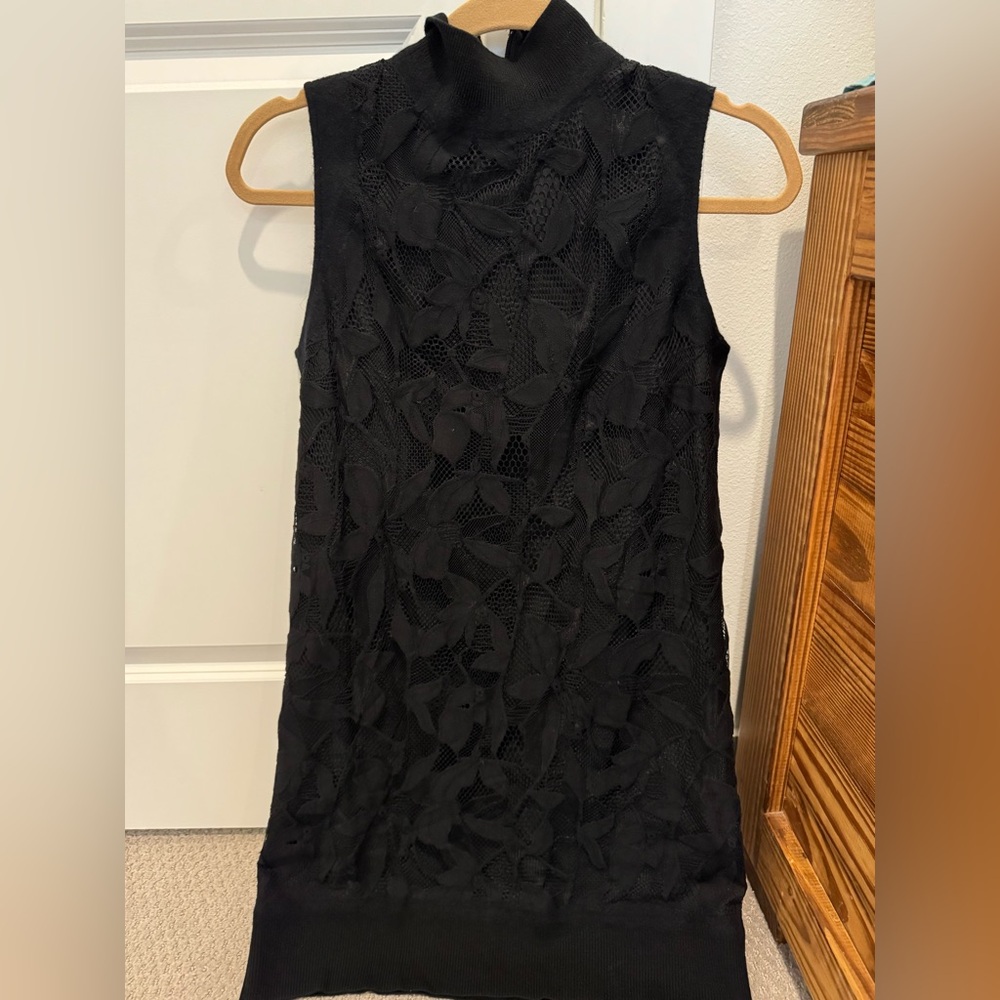 Rag & bone lace sweater tank dress XS